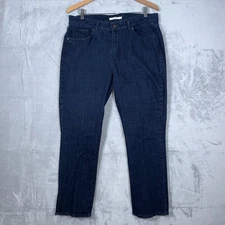 Levi's Jeans Women's 14 Blue Denim Stretch 5-Pocket Classic Straight Leg Zip Fly