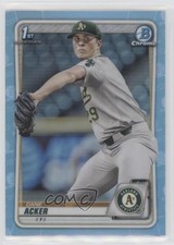 2020 Bowman Draft Chrome Sky Blue Refractor Dane Acker #BD-8 kd0