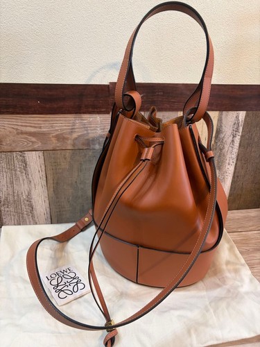 Excellent Condition LOEWE Loewe Balloon Bag Medium Shoulder Bag Brown