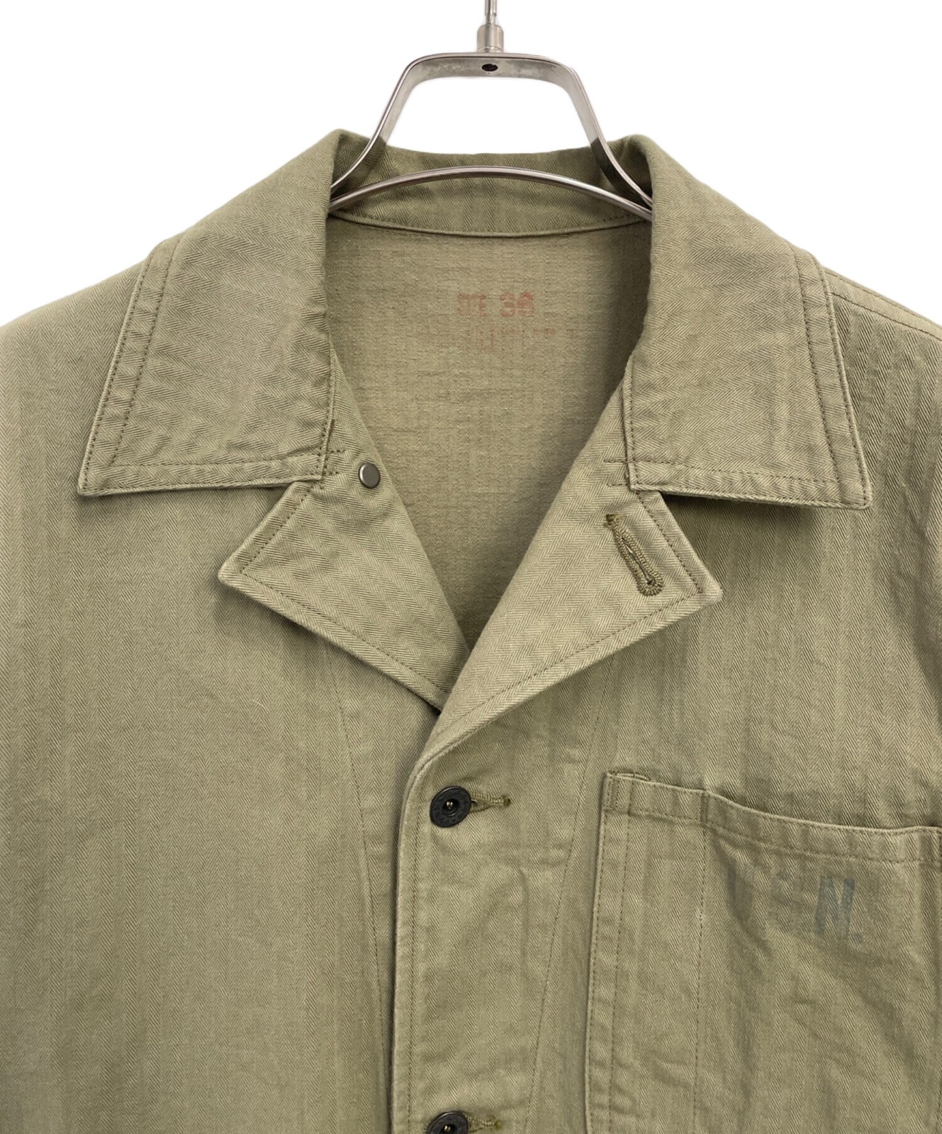 BUZZ RICKSON'S UTILITY JACKET Size: 36 Green Men … - image 4