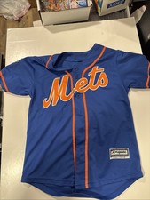 Majestic New York Mets 48 Jacob deGrom 2015 World Series Jersey Size Youth Sm