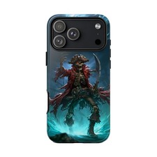 For iPhone / Galaxy / Pixel   Pirate Skeleton Sea Captain Phone Case
