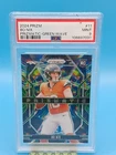 2024 Panini Prizm Bo Nix Prizmatic Green Wave Rookie #11 RC PSA 9 MINT Broncos