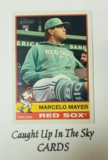 2025 Topps Heritage High Number Marcelo Mayer RC Image Variation SP Red Sox