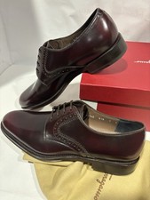 ferragamo mens shoes 7e leather Oxford Tiberius vine