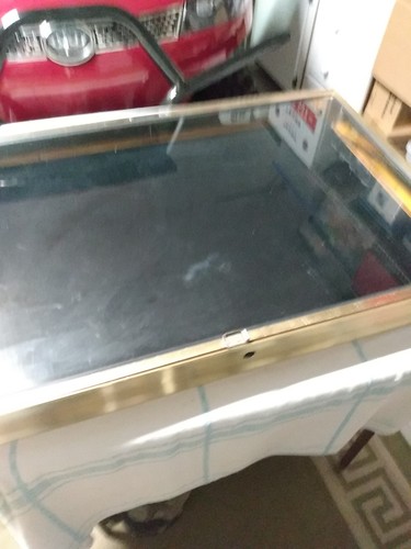 Vintage Aluminum Arizona Display Show Case Coins Baseball Antique Display Case 