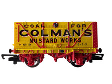 Hornby R6345 End Tipping Wagon No.19 in Coal For Colmans Mustard Works Livery