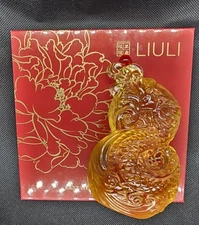 Liuli Gongfang Living Glass Zodiac Paperweight Dragon Collection