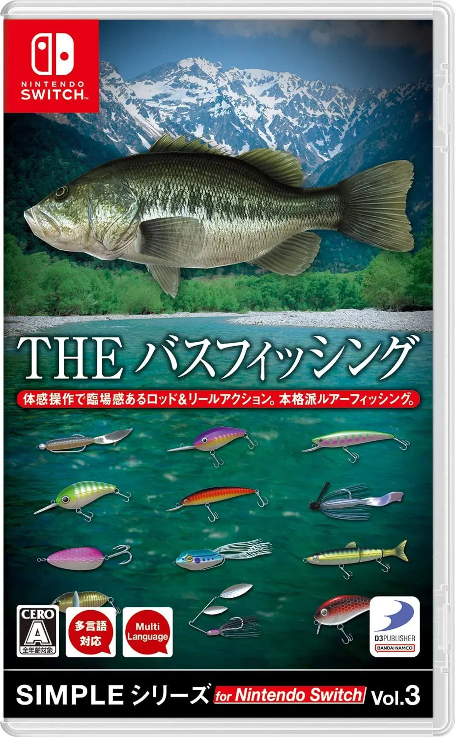 THE Bass Fishing Vol.3 Nintendo Switch Japan Import NEW