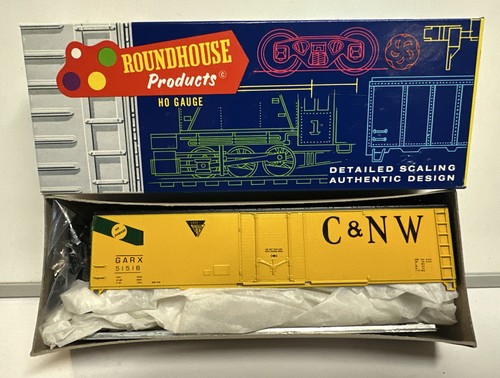 Kit de coche de caja Roundhouse escala HO C&NW Chicago y North Western 50' GARX #51516 | Zustand: New