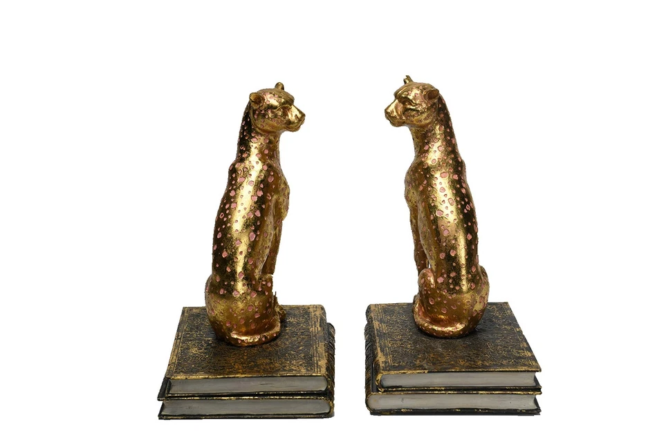 Удобный час дикой природы гепард искусства Bookends, набор L/R, 12» L × 4,7» W × 8,2» H - Изображение 3 из 4