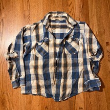 Vintage 80s Frostproof Thrashed Cotton Flannel Medium