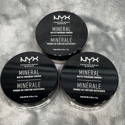3x NYX Professional Makeup Mineral Matte Finishing Powder MFP01 Light Medium