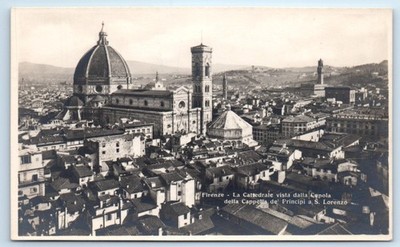 RPPC La Cattedrale vista dalla Cupola - Firenze Florence - ITALY Postcard