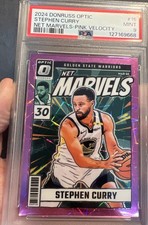 2024 DONRUSS Optic Stephen CURRY /79 Net Marvels-PINK Velocity PSA 9 WARRIORS
