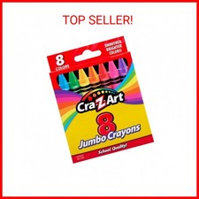 Cra-Z-Art Jumbo Crayons, 8 Assorted Colors, 8/Pack 10203WM48 