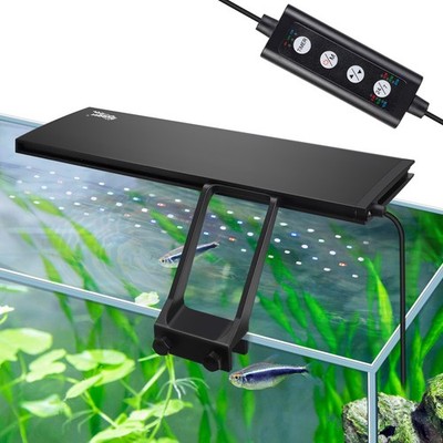 hygger Bright LED Aquarium Light Plants Grow Waterproof Clip-on Lamp Fish Tank