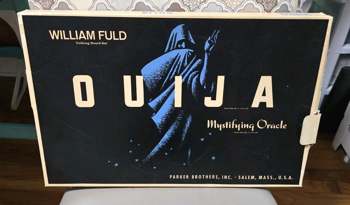 Vintage Ouija Board 1960s Wood Mystifying Oracle In Box William