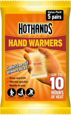Hand Warmers - 5 Pairs - 10 hours of heat - Air activated, Ready to use