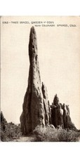 1910s Postcard: Three Graces Garden of the Gods El Paso Co CO Scenic Tourism