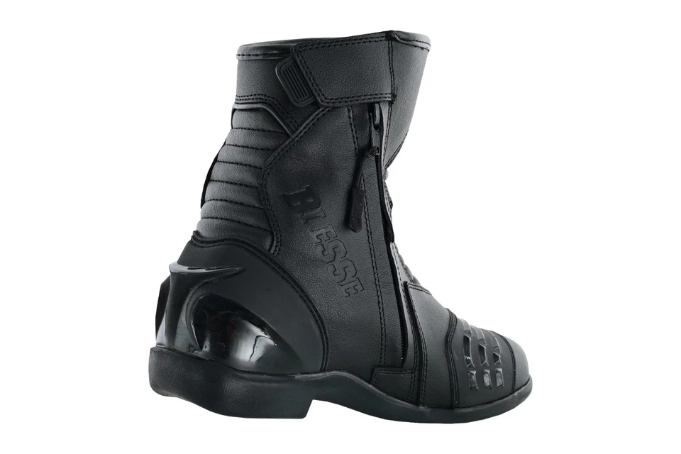 Scarpa Stivale Motociclismo Calzatura Sportiva Moto BIESSE NERO 39-47 - Immagine 3 di 4