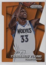 2014-15 Panini Prizm Orange Die-Cut Prizm 91/139 Thaddeus Young #14 0q3