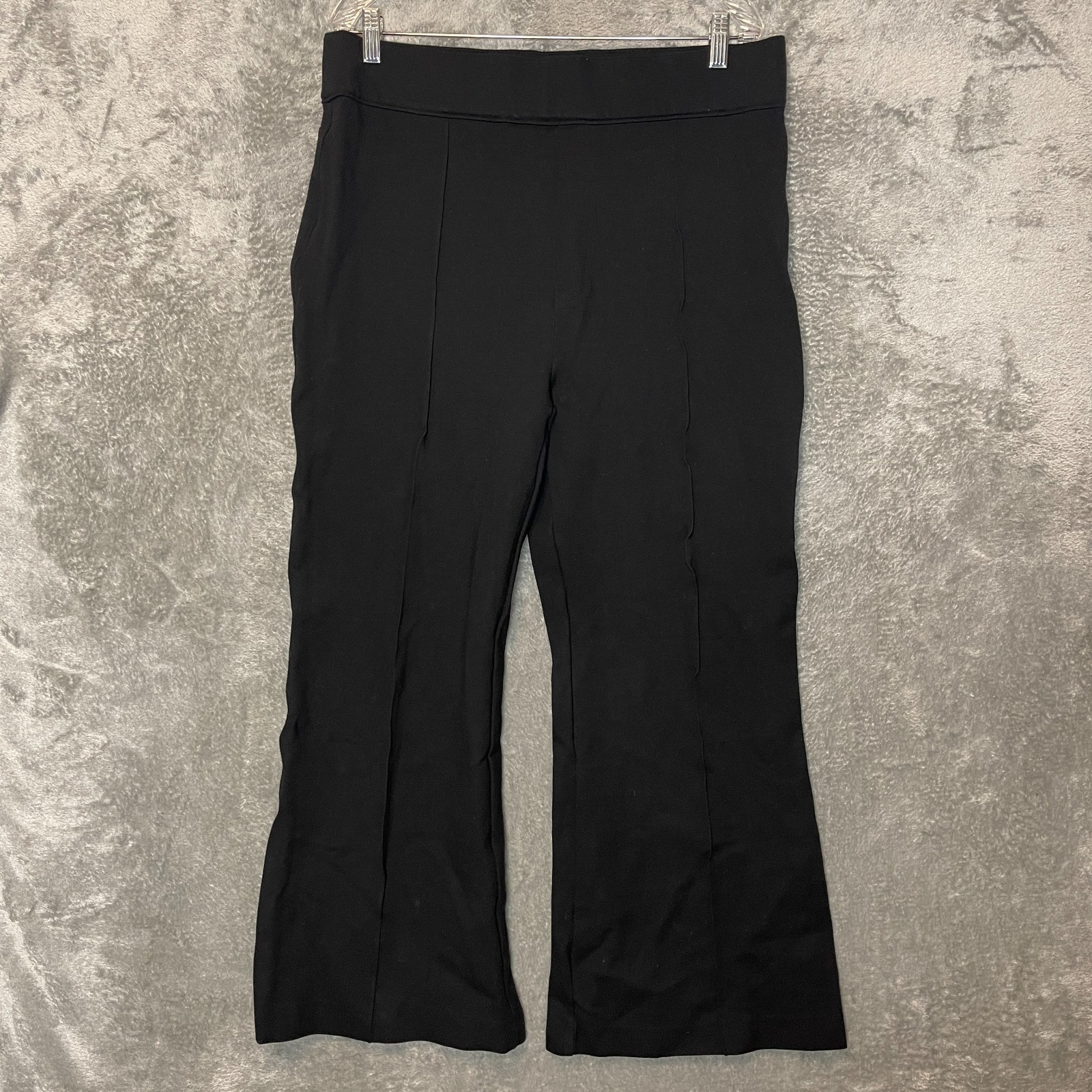 Spanx Women Supersmooth Perfect Fit Ponte Stretch High Rise Flare Pant 2XP Black