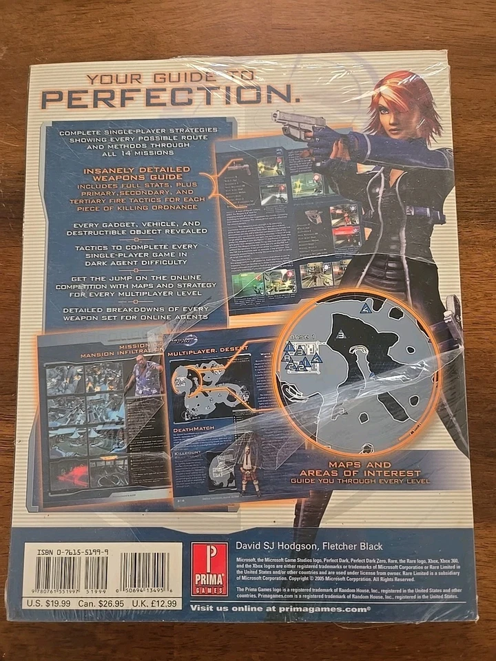 NEW* Perfect Dark Zero Official Strategy Guide Sealed  - Image 3 of 4