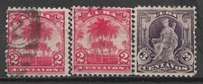 1899 1CUBA Set di 3 francobolli usati (Michel # 2,3)