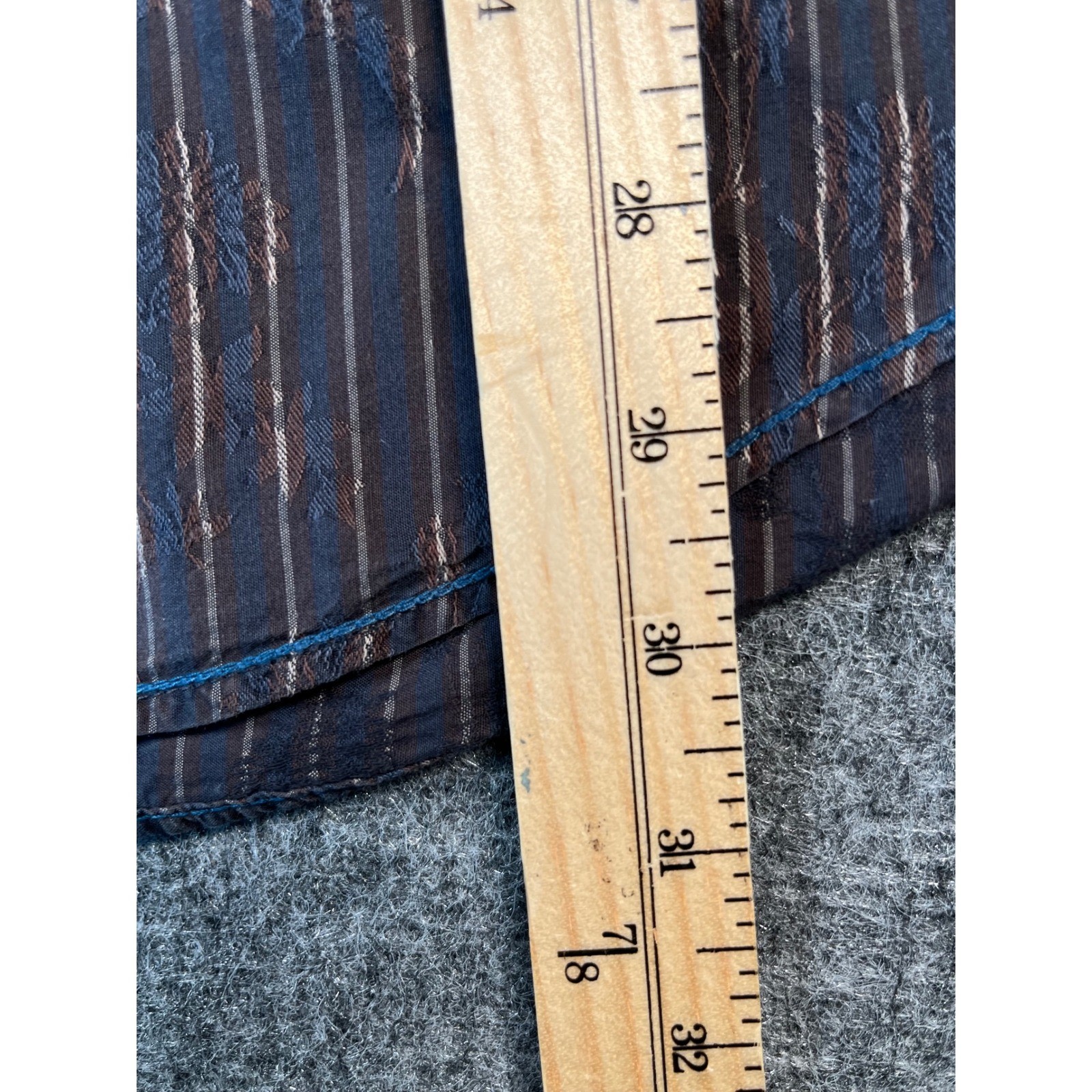 Bugatchi Uomo Button Large Multi Brown Jacquard F… - image 7