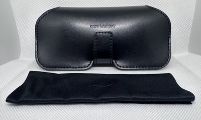 New Saint Laurent Black Authentic Eyeglasses Sunglasses Case w