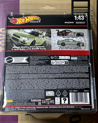 2024 Hot Wheels Premium 1:43 Scale Nissan Skyline GT-R (BNR34) V