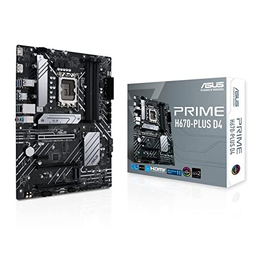 Płyta główna ASUS PRIME H670-PLUS D4 ATX z chipsetem H670 do procesora Intel 12. generacji - Zdjęcie 1 z 9