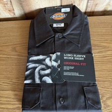 Vintage Dickie Long Sleeve Work Shirt Size Large