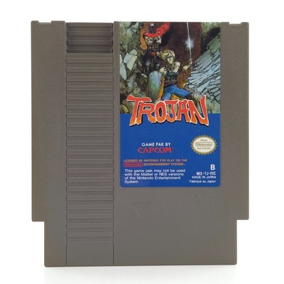 Nintendo NES Spiel: Trojan - Modul und Schutzhülle CAPCOM (PAL-B EEC)