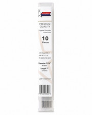 Patriot Tungsten Electrodes Rod, Zirconiated,  10 Pcs 3/16" X 7"