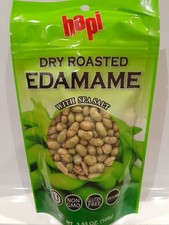 1x pack - Dry Roasted Edamame with sea salt - Crunchy Plant-Based Protein Snack