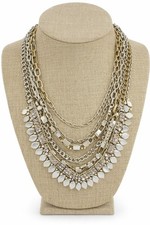Stella & Dot Multi Strand Chain Statement Nec...