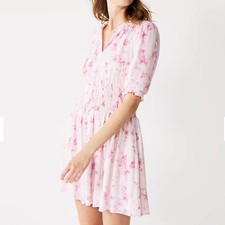 Women's Nine West Ruffle Blouson Mini Dress size 8