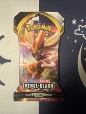 Pokemon Rebel Clash Sleeved Booster Pack 10 Cards Pack NEW SEALED