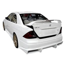 For Honda Civic 01-05 Bomber Style Fiberglass Rear Bumper Cover Unpainted
