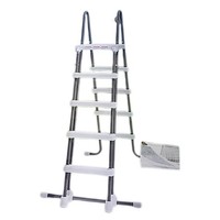 Intex Sicherheitsleiter 28077, FüR Pools Von 132 HöHe, Grau 132 Cm 28074