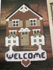 Warm Welcome Home Sign Plastic Canvas Pattern Pages From Magazine