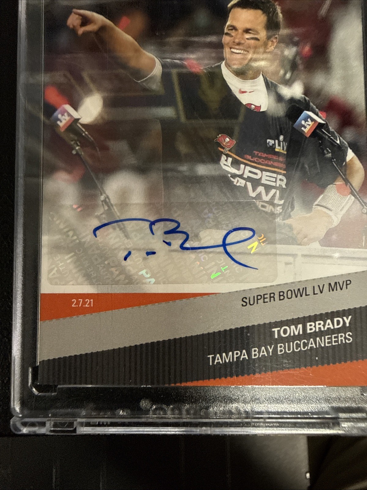 2020 NFL Panini Instant Tom Brady #266 auto Super Bowl LV MVP SP 2/10 RARE view 8