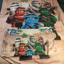 LEGO Official Ninjago Single Duvet & Pillowcase Set Reversible 100% cotton