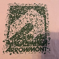 Vintage Oneita Arrowmont Pink Skater Grunge Single Stitch T Shirt XL USA Made