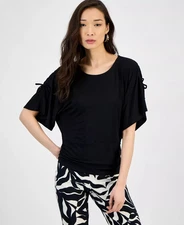 I.N.C. International Concepts Women's Top Sz M Side-Tie