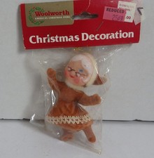 Vintage Woolworths Mrs. Claus Grandmother Christmas Ornaments