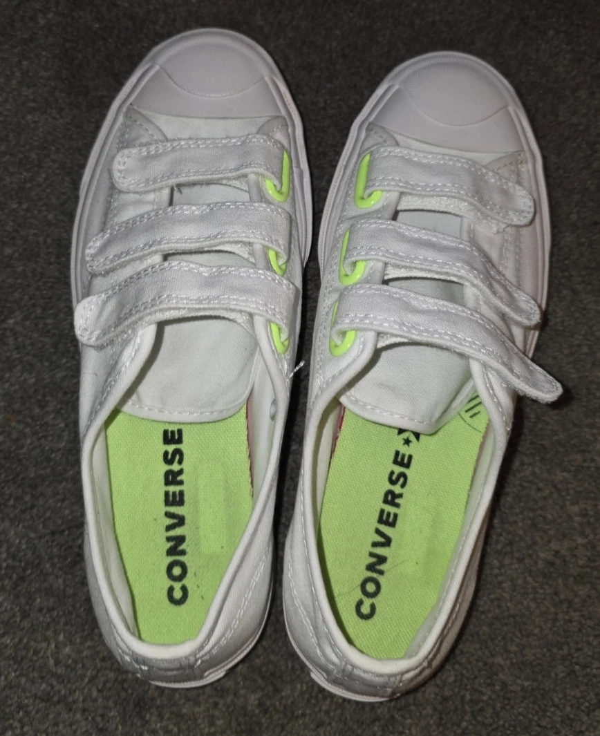 Converse Jack Purcell Low Easy-On White Ghost Green Herren 6,5 / Wo’s 8