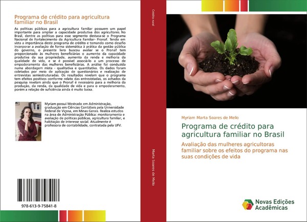 Myriam Marta Soares De Mello | Programa De CréDito Para Agricultura Familiar...-image